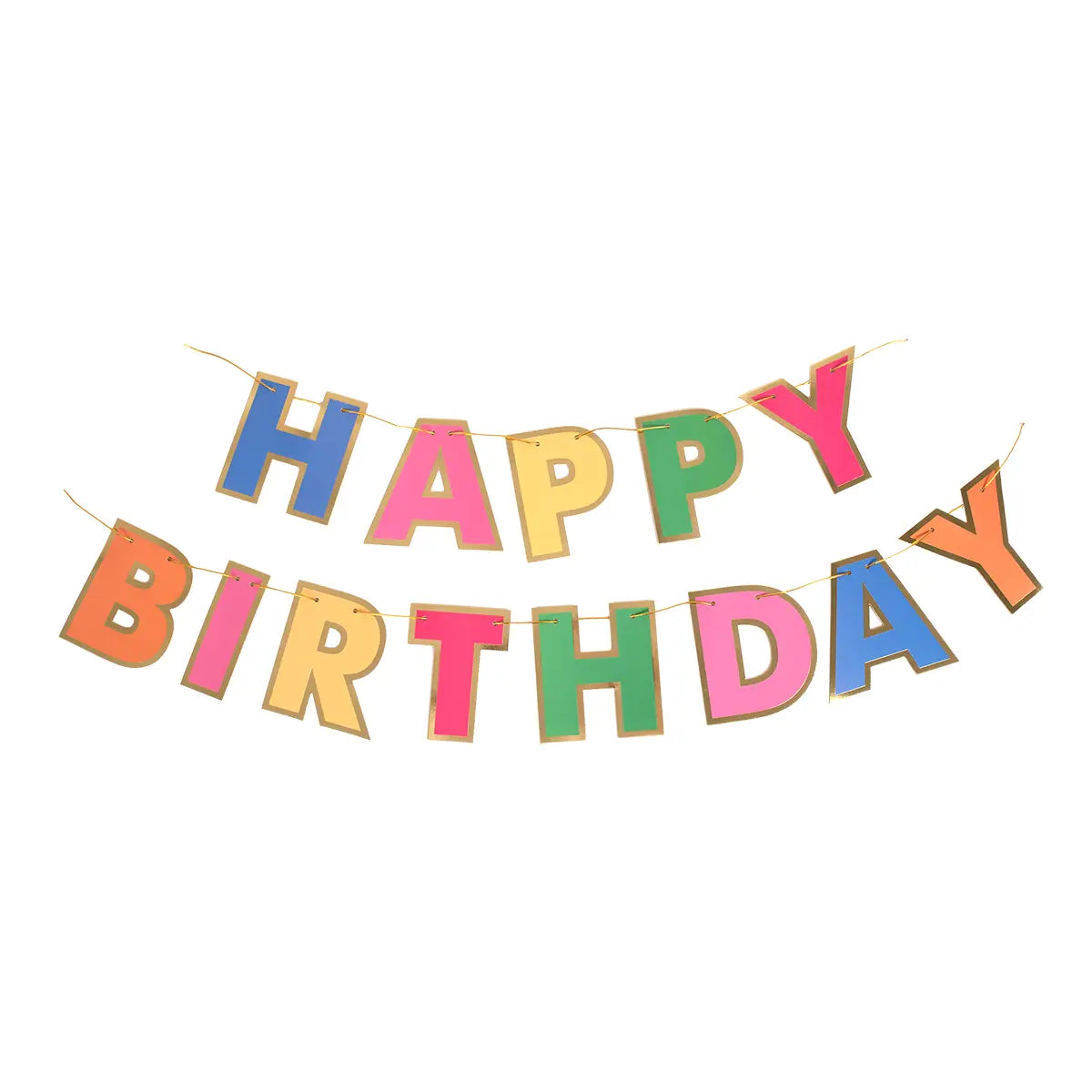 Rainbow Happy Birthday Banner - 1 pk