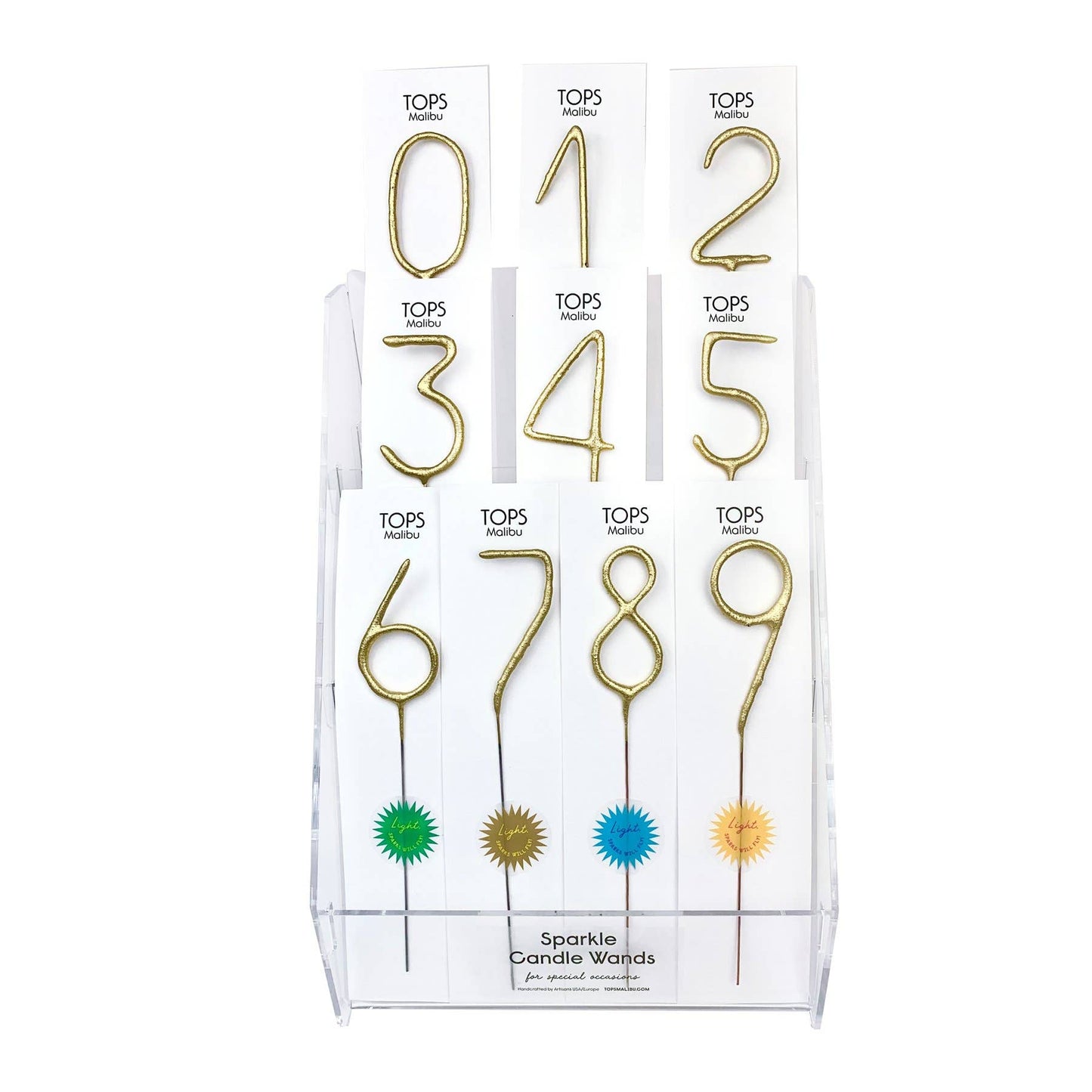 Big Golden Sparkler Number 8"