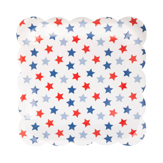 Stars square Plate - 8 pk
