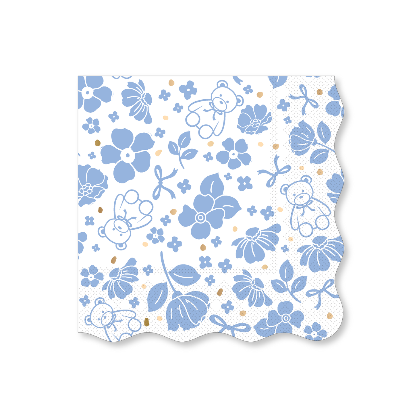 HENRY BEAR BLUE LARGE NAPKINS - 20 pk