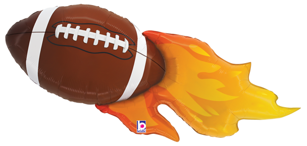 40" Sports Football Flames Balloon with helium