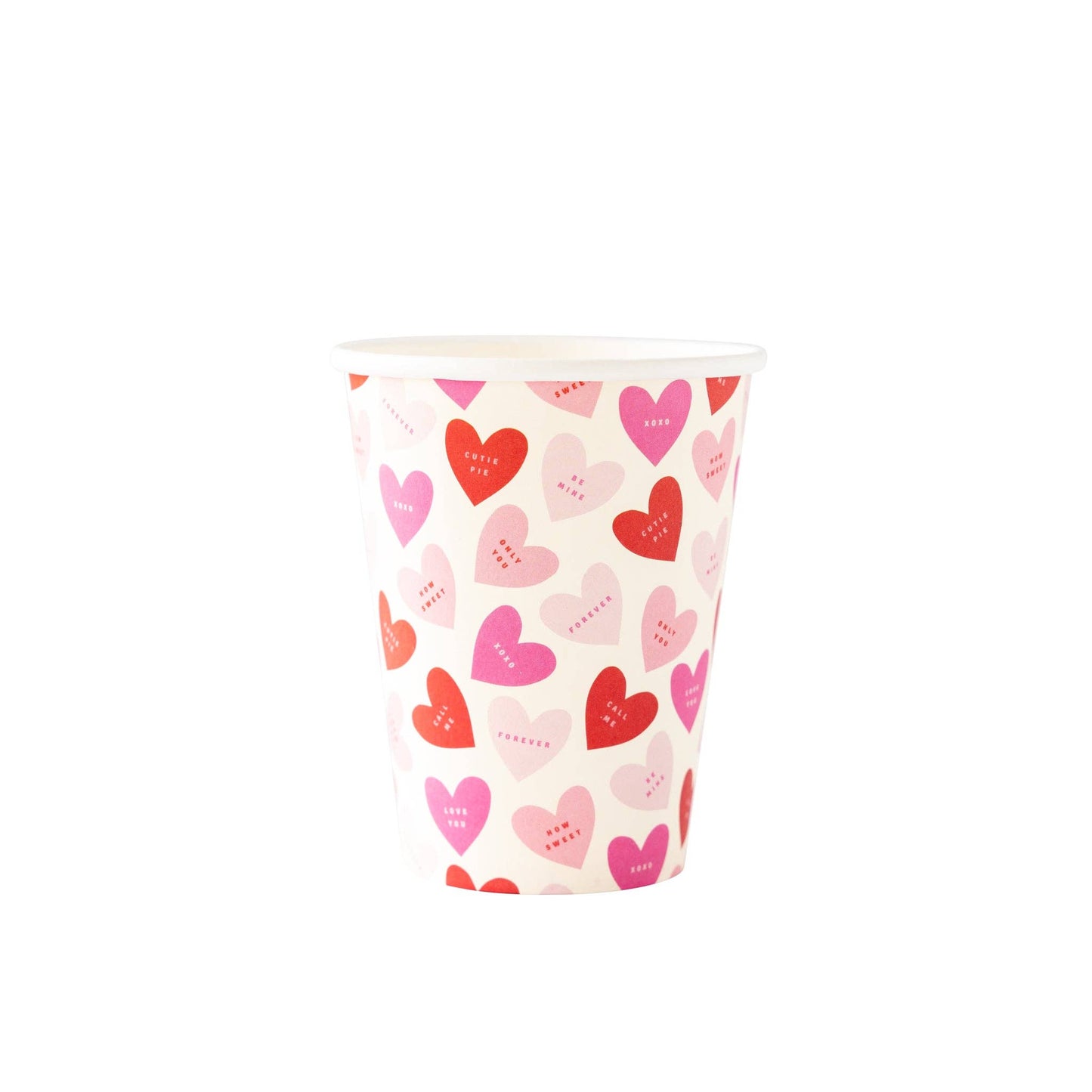 Hearts Paper Cups 8 pk