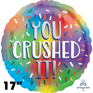 17" You Crushed it! foil balloon