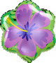 18" Tropical Hibiscus flower Balloon with helium