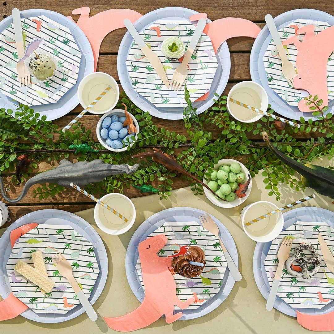 Pale Blue Wooden Cutlery Set (30 per Pack)