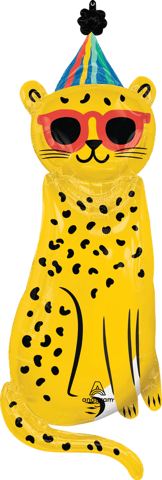45" Cheetah leopard party animal Foil Balloon