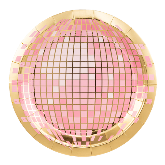 Disco Ball Paper Plate - 8 pk