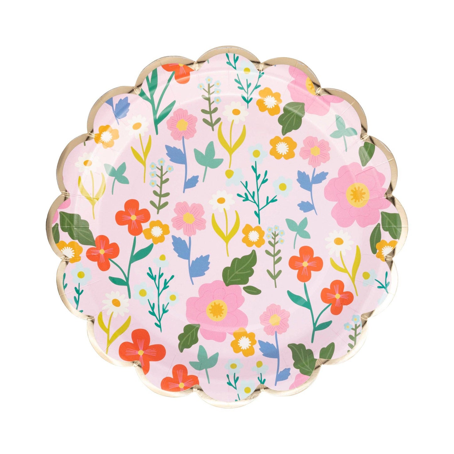 Flower Fields Paper Plate - 8 pk