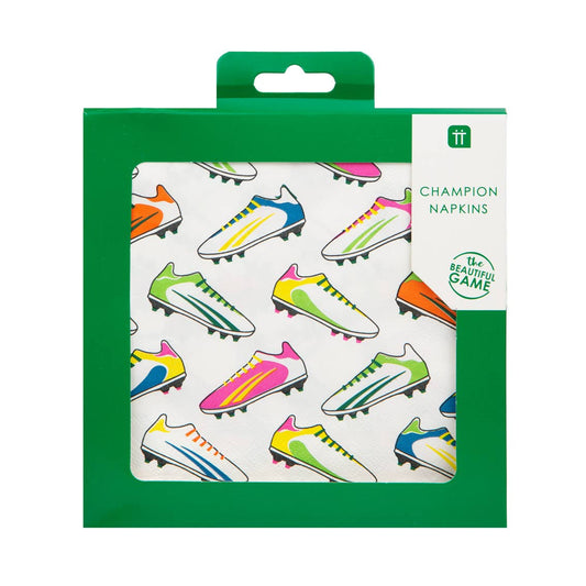 Eco-Friendly Football Soccer Napkins -20 Pk.