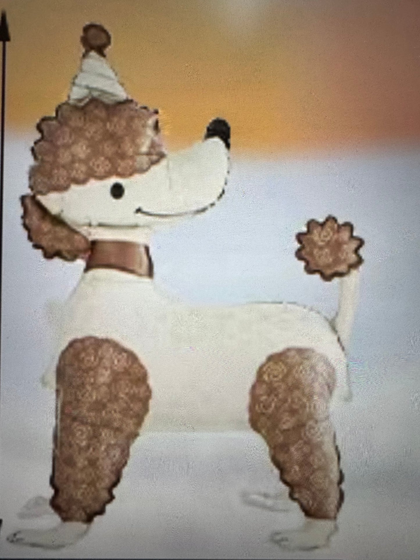 30” Dog foil balloon poodle