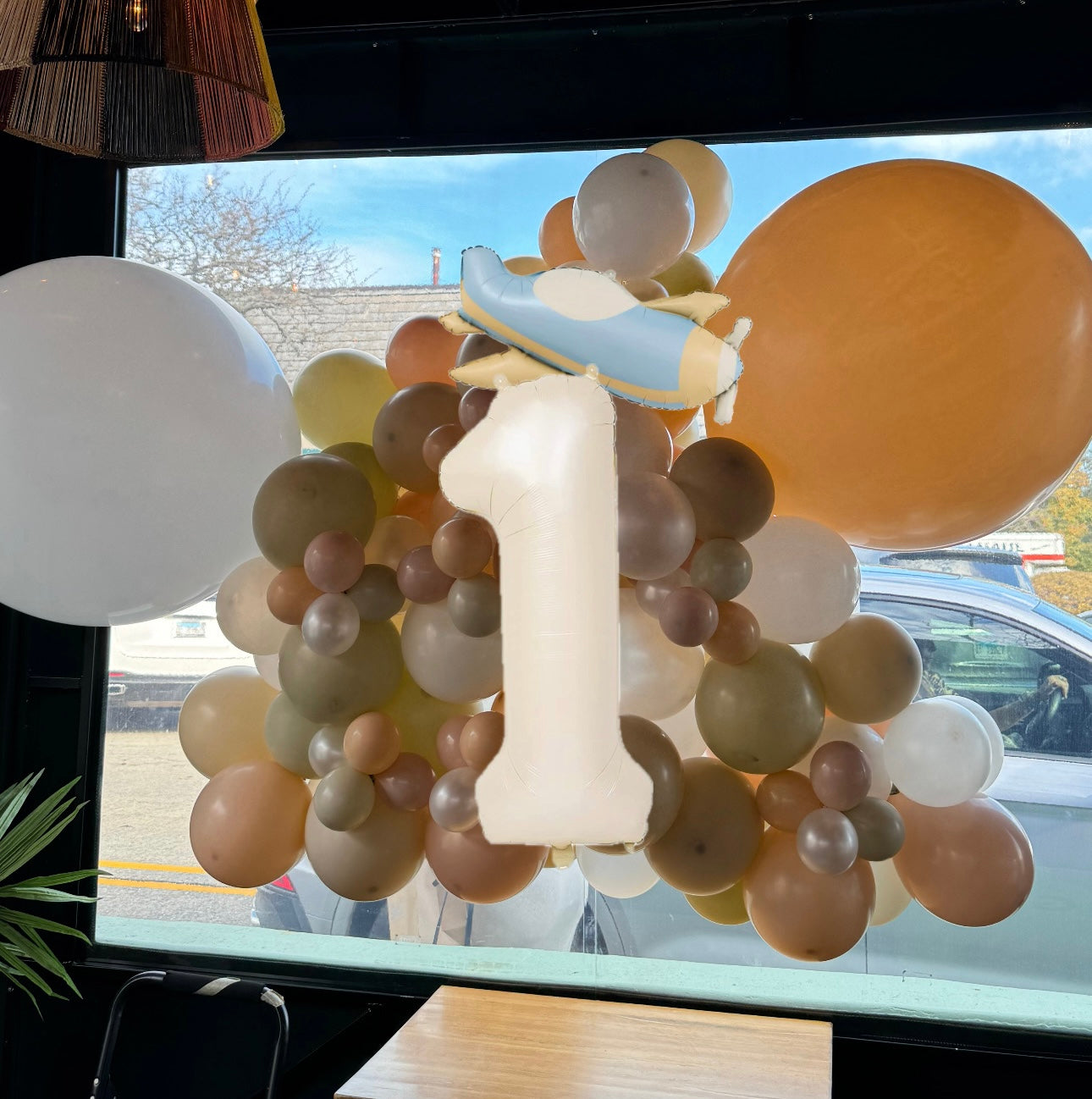 21" Matte Pastel Airplane Foil balloon
