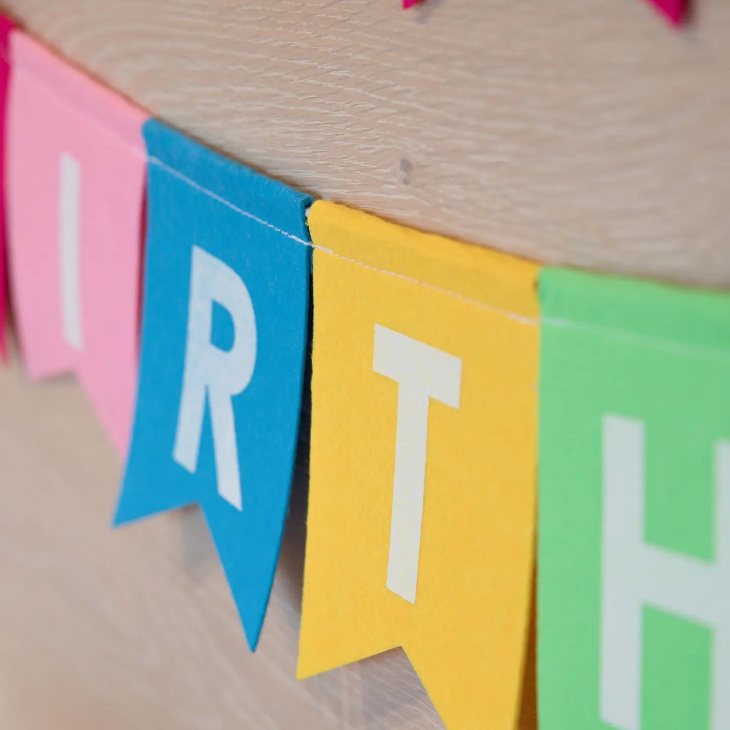 Happy Birthday Felt Banner