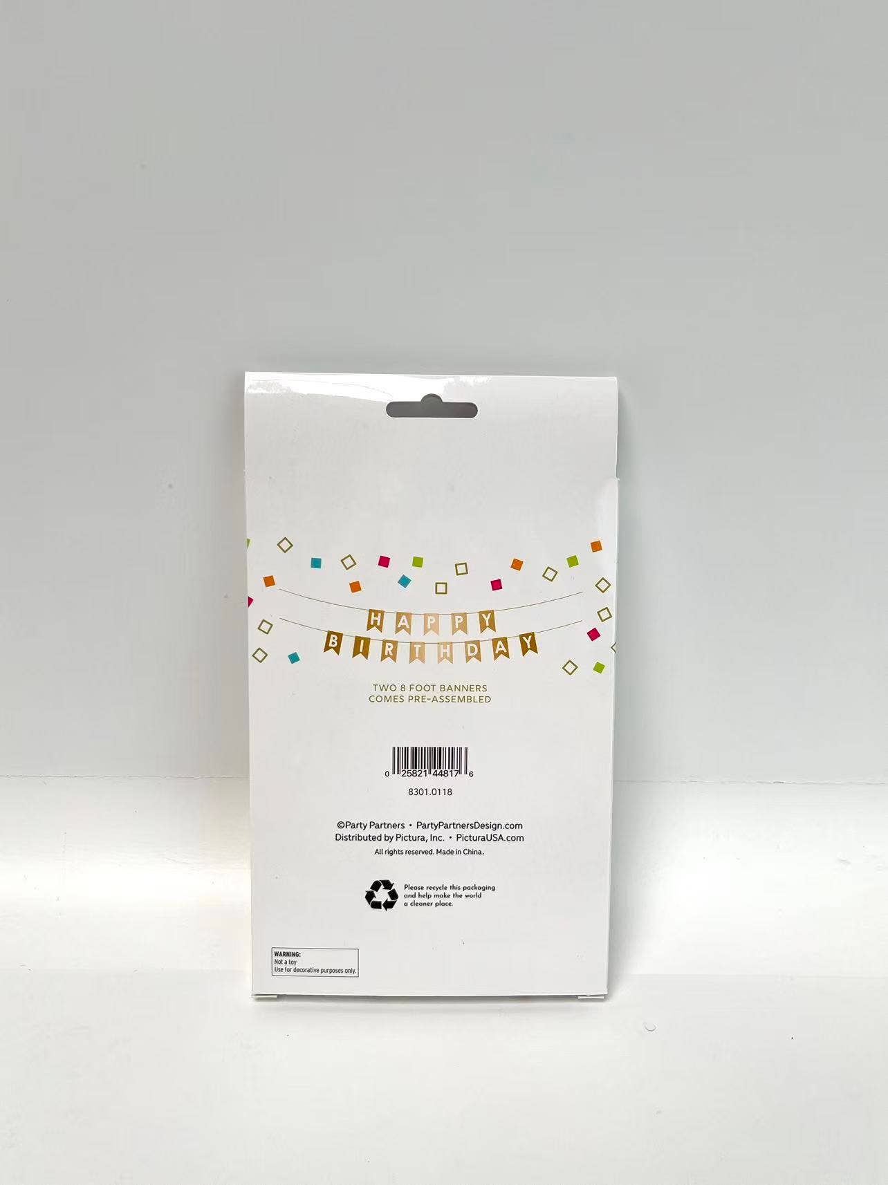 Foil Happy Birthday Gold Banner - 1 pk