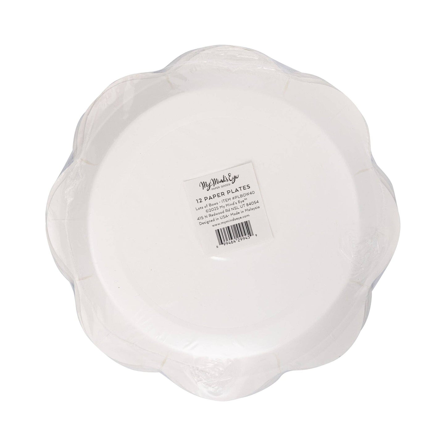 Lots of Bows Plate - 8 pk