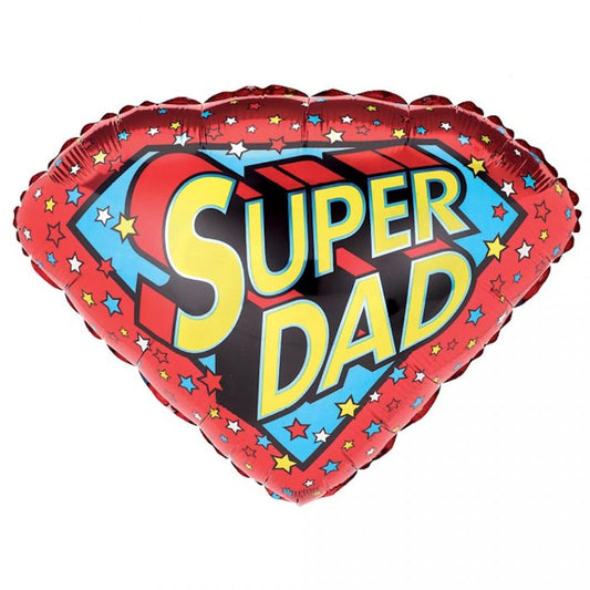 18" Super Dad shaped foil balloon