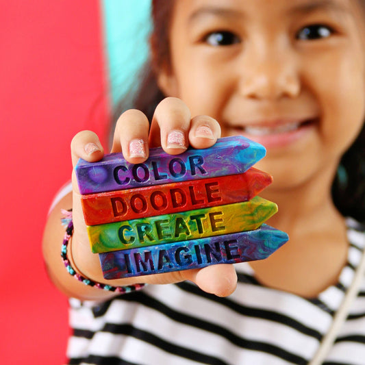 Creativity Collection Mini Stix Original Rainbow Crayon 4 pk create,color,imagine,doodle