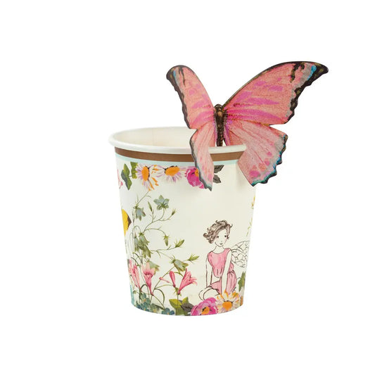 Fairy Cups with Butterfly trim - 12 pk