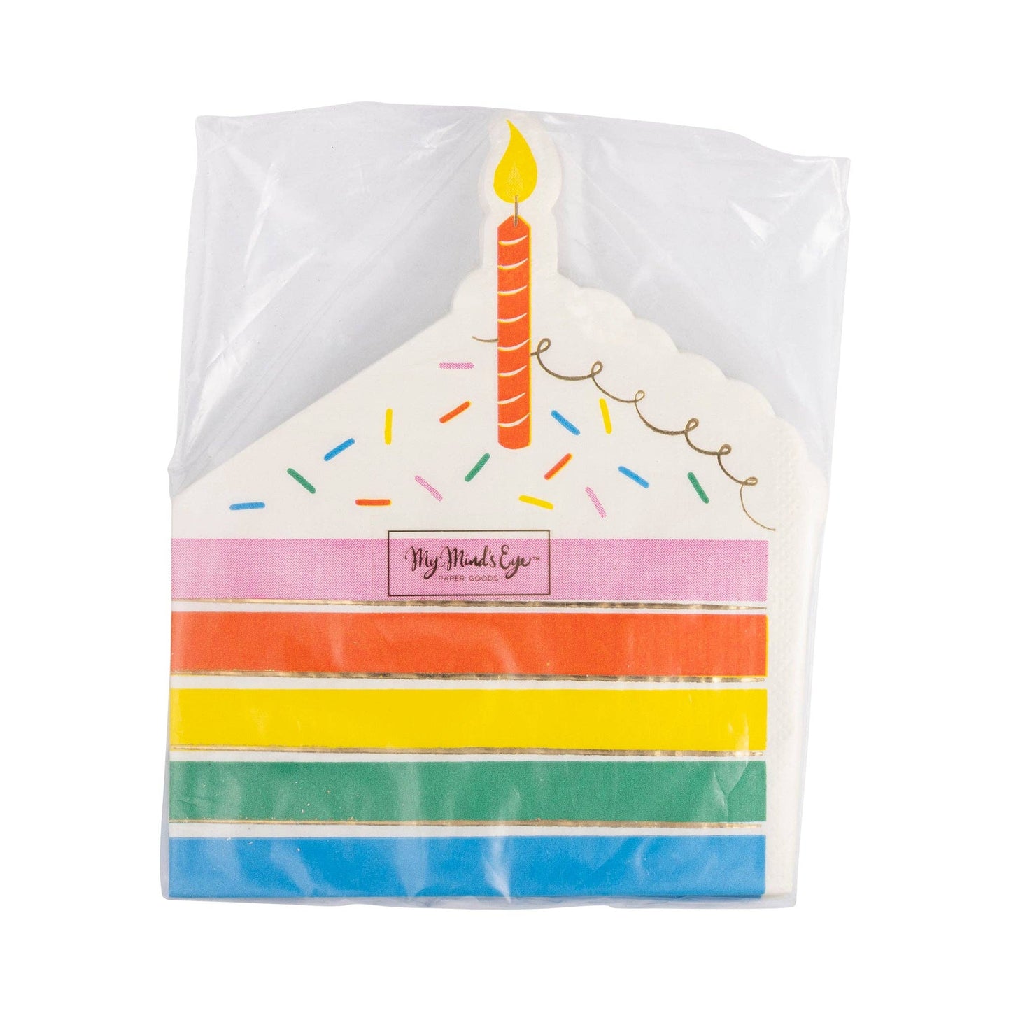 Cake Shaped Dinner Napkin - 18 pk