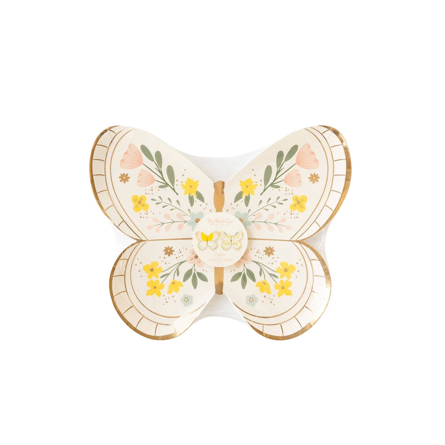 Butterfly paper Plates - 8 pk