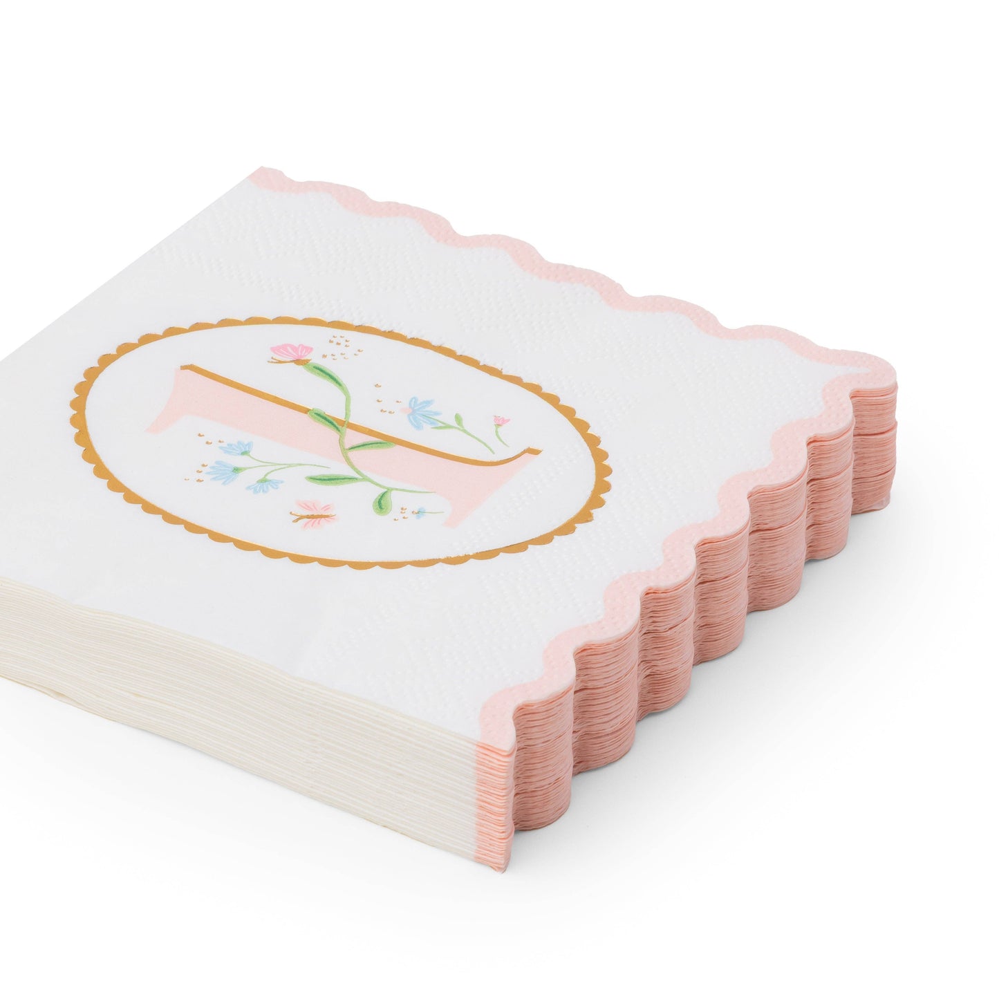 1ST BIRTHDAY PETAL PINK SMALL NAPKINS - 20 pk