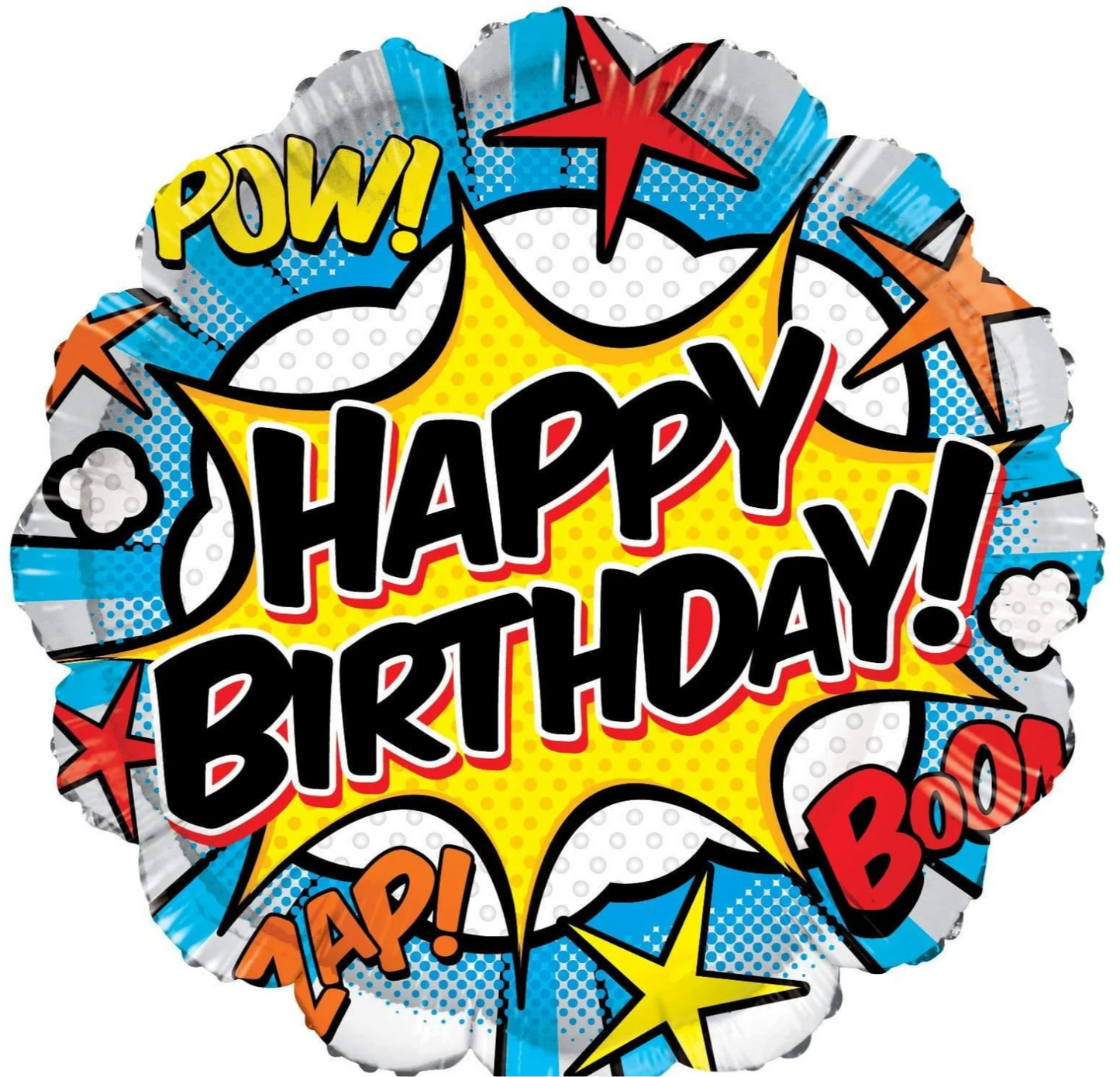 18” Happy Birthday comic balloon