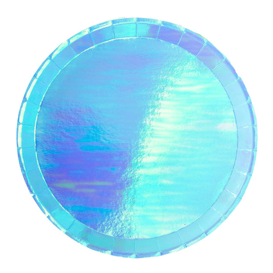 Posh Bubble Mint Round Dessert Plates - 8 Pk.