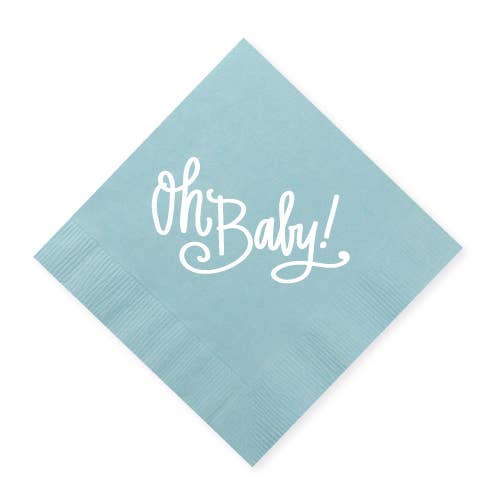 Oh Baby! - Napkins Baby BLUE Napkins - 25 pk