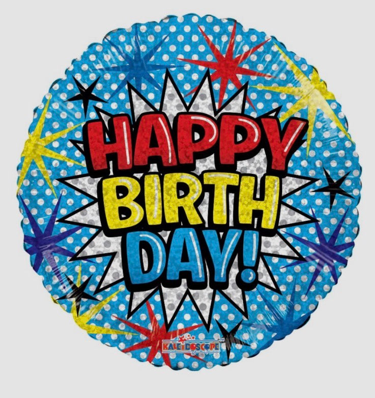 18" Happy Birthday Foil Balloon