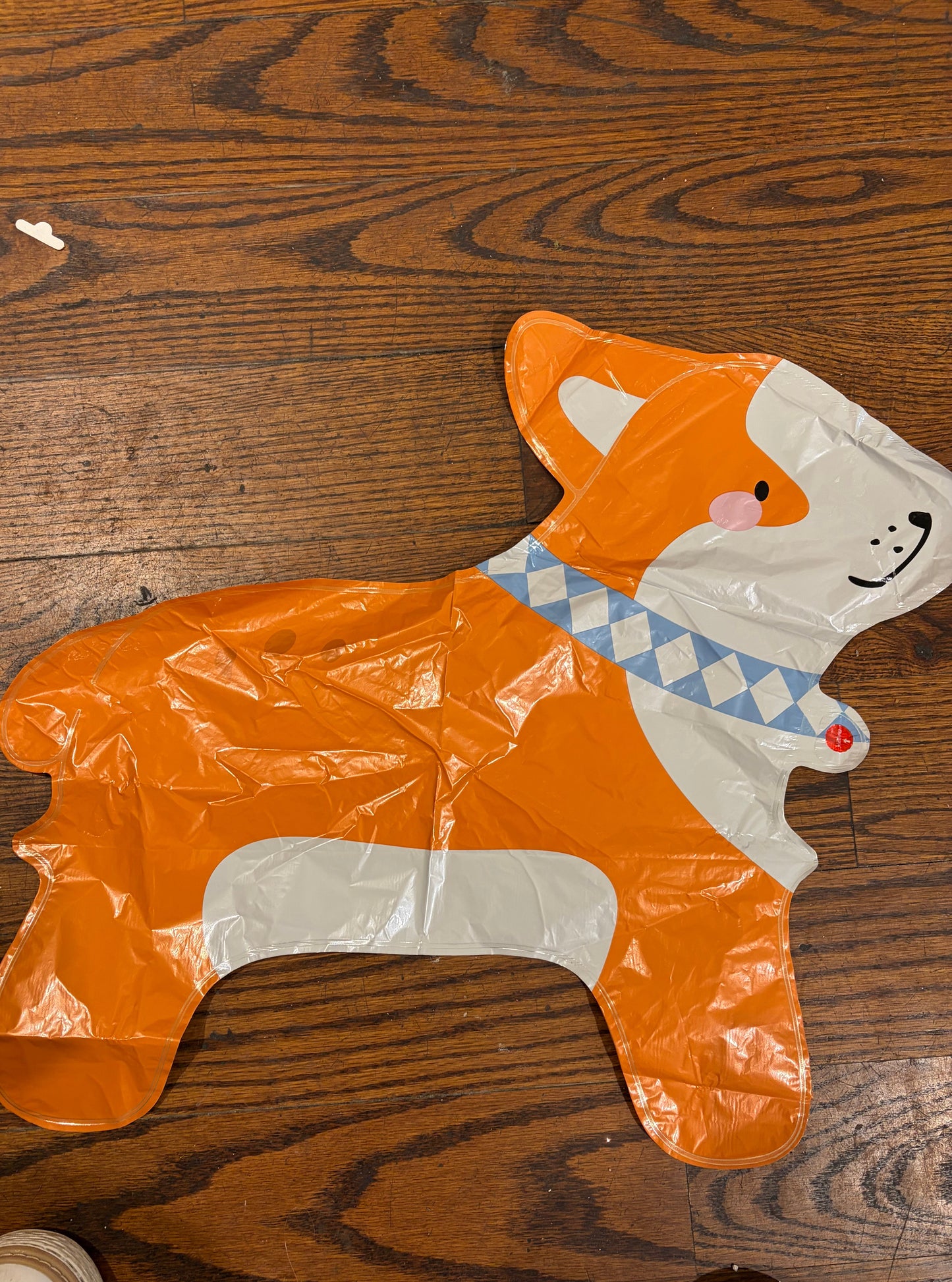 17” Dog foil balloon Corgie (orange)