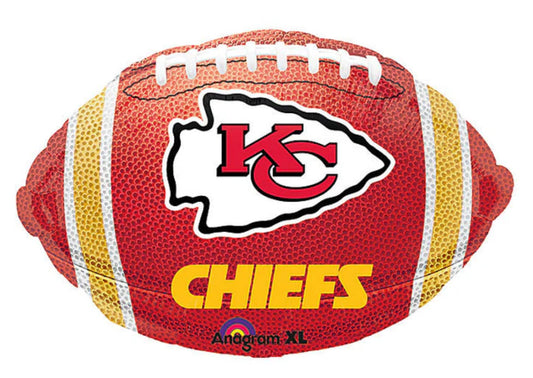 18in Kansas City Chiefs NFL Football Team Foil Balloon