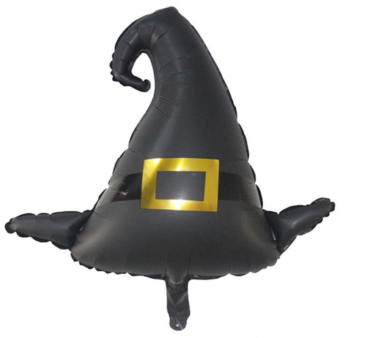 22" Witch hat black foil balloon 1B