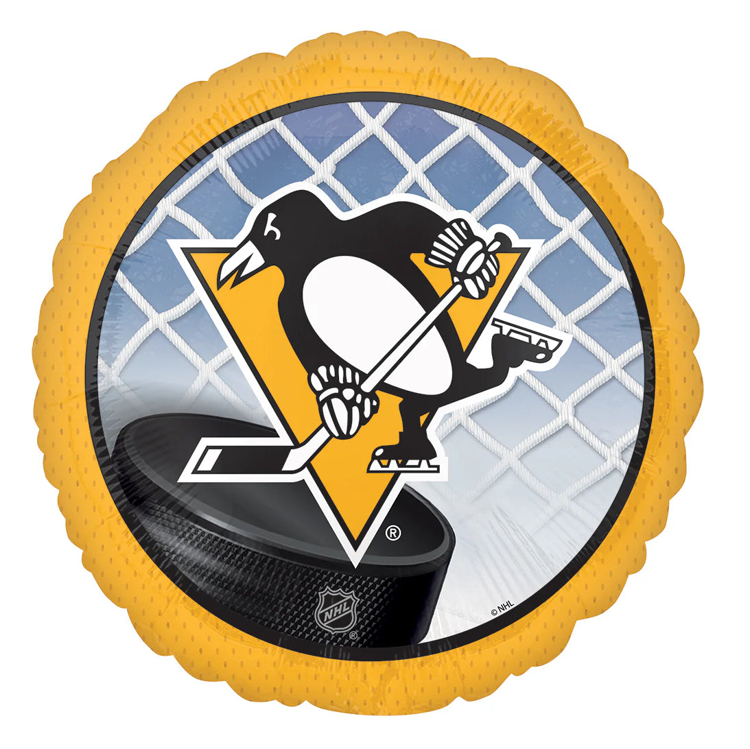18 inch NHL PITTSBURGH PENGUINS HOCKEY TEAM Foil Balloon