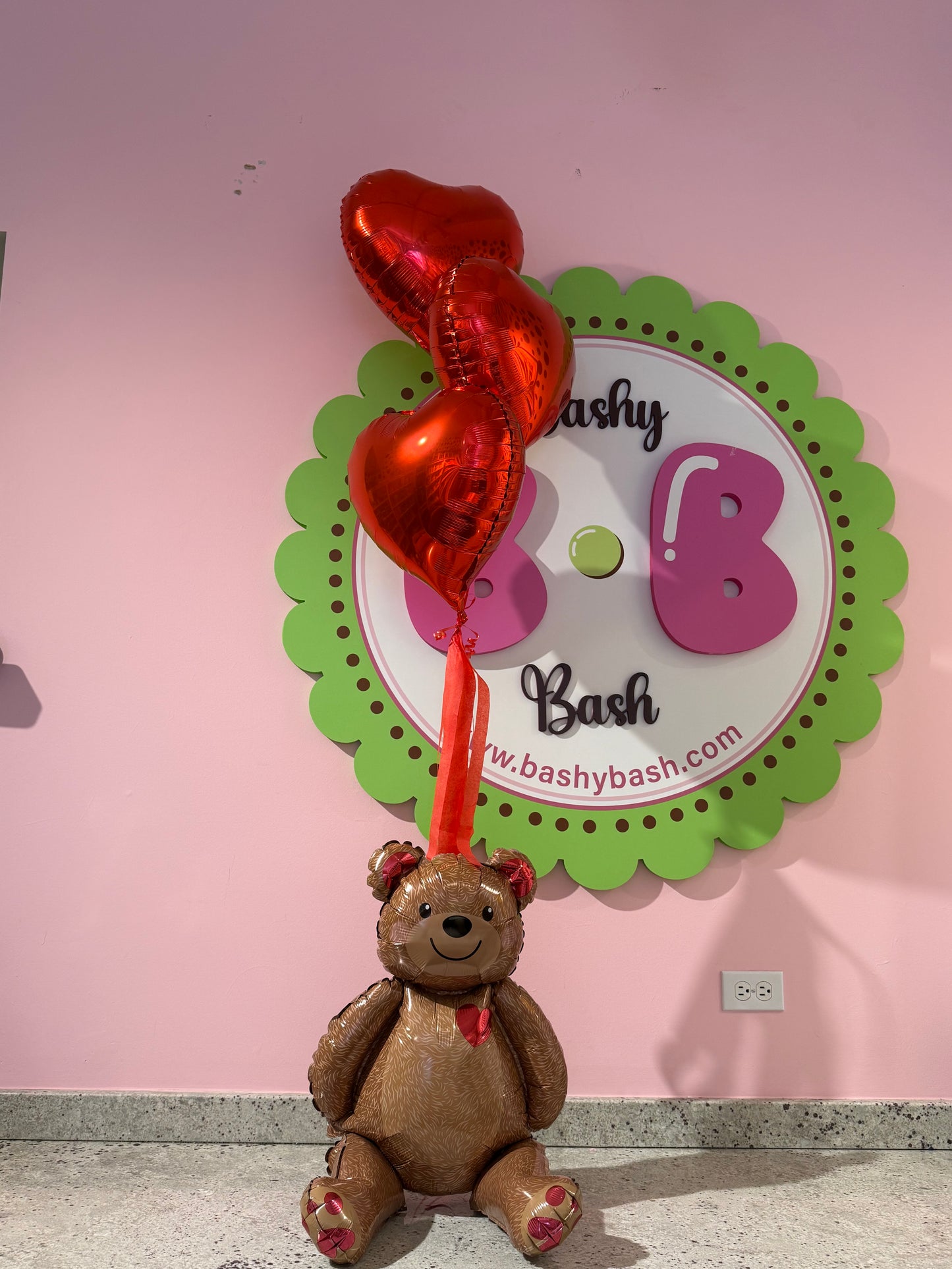Happy Valentine’s bear and heart bundle