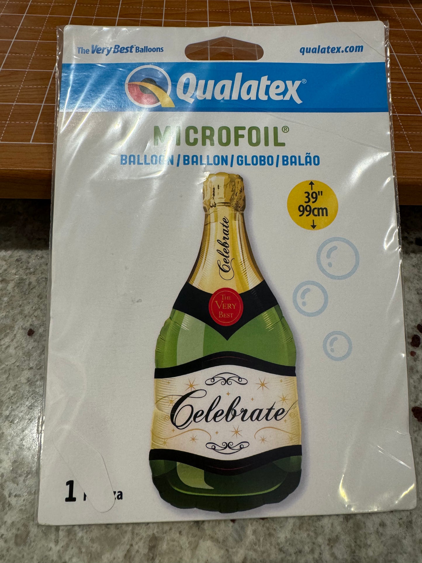 39" Celebrate Champagne Bottle foil balloon