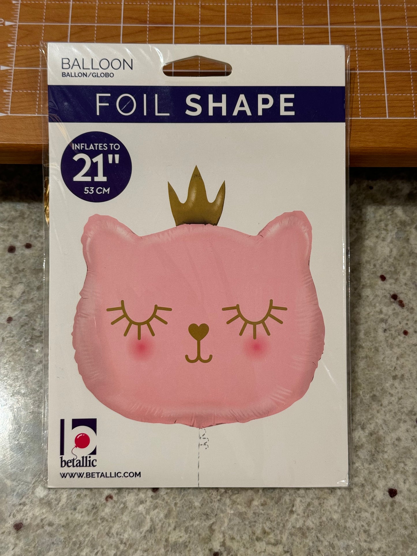 26" Cat princess foil balloon