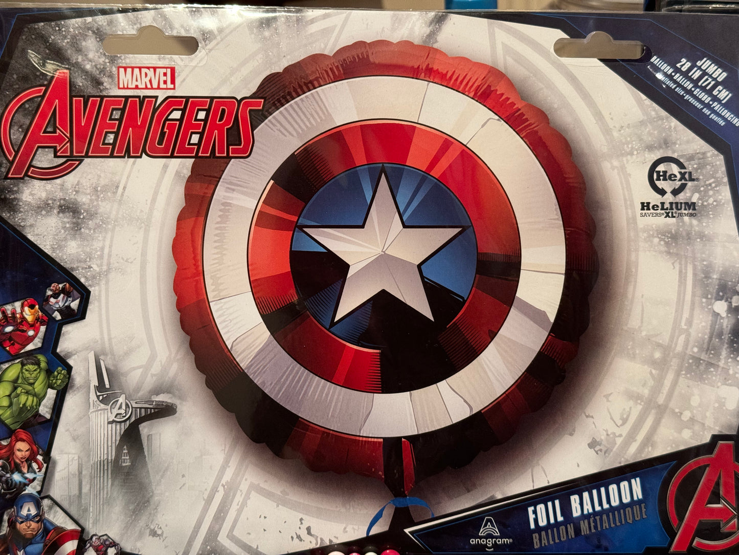 28" Marvel Avengers Captain America foil balloons