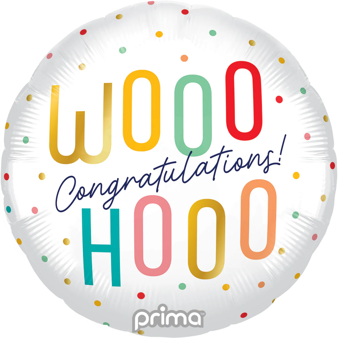 18" Woohoo Congratulations foil balloon