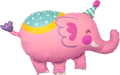 39" Circus pink Elephant Foil Balloon with helium