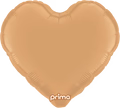 18" prima caramel foil heart