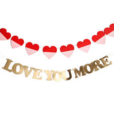 Love you more banner set