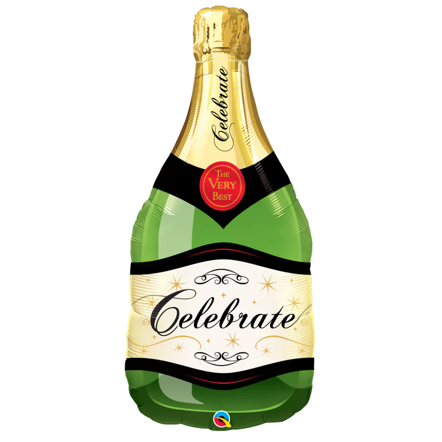 39" Celebrate Champagne Bottle foil balloon