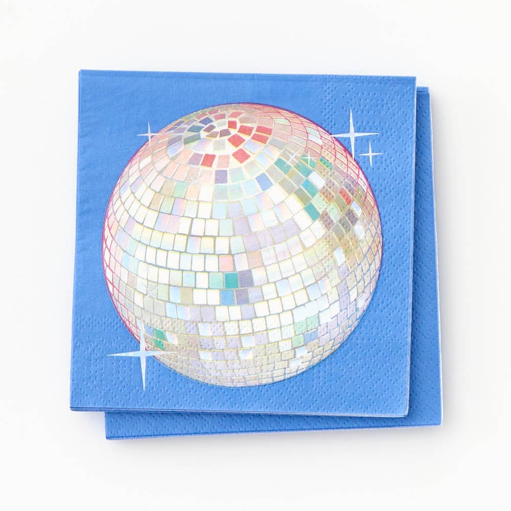 Disco Ball Party Cocktail Napkin- 20 pk.