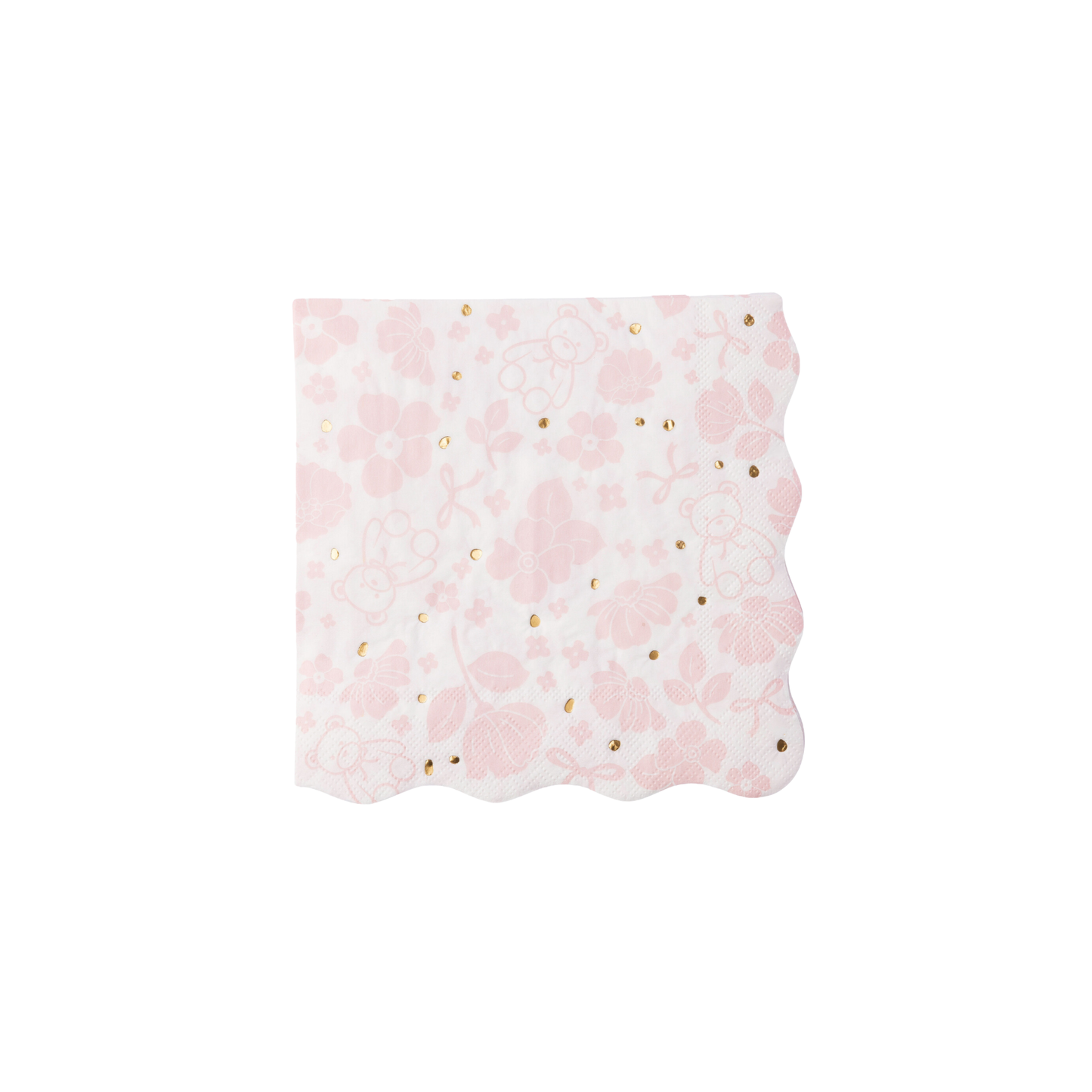 EMMA BEAR PINK LARGE NAPKINS - 20 pk