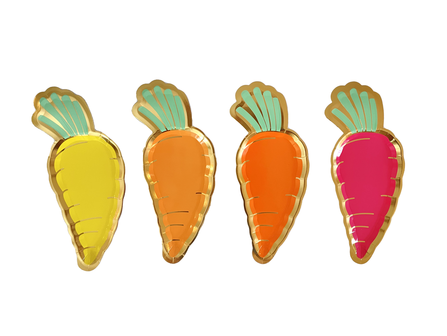 Die-Cut Carrot Plate Hoppy Easter- 8pk.