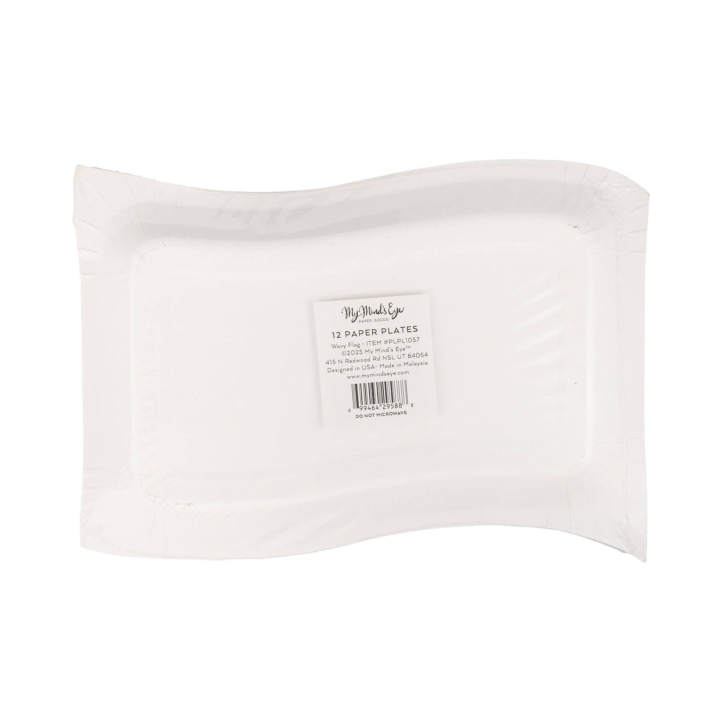 Wavy Flag Plate - 8 pk