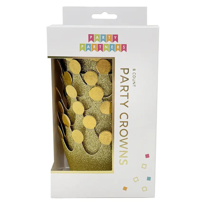 Mini Golden Crowns - 8 pk