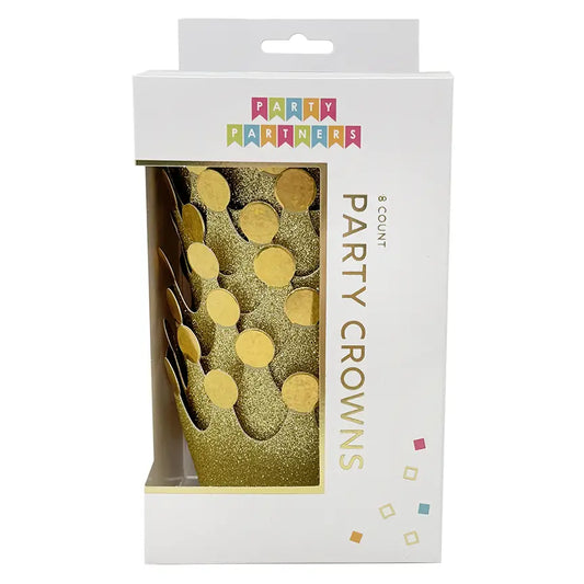 Mini Golden Crowns - 8 pk