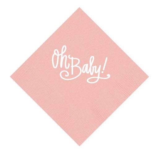 Oh Baby!| Napkins: Baby Pink - 25 pk