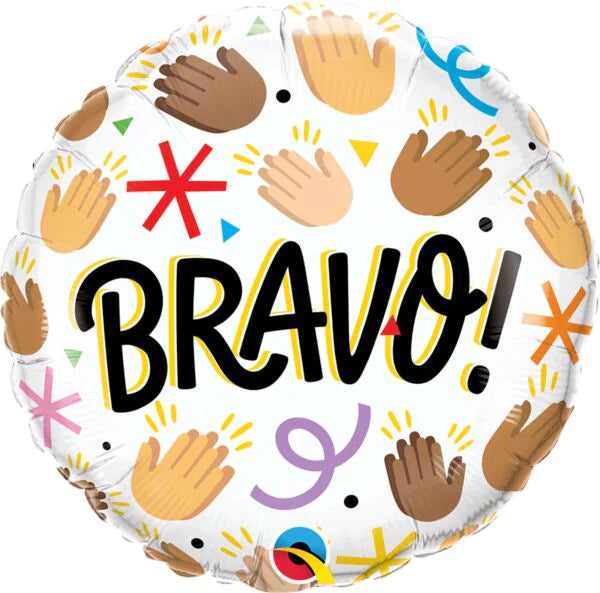 18" Bravo congratulations theater foil balloon