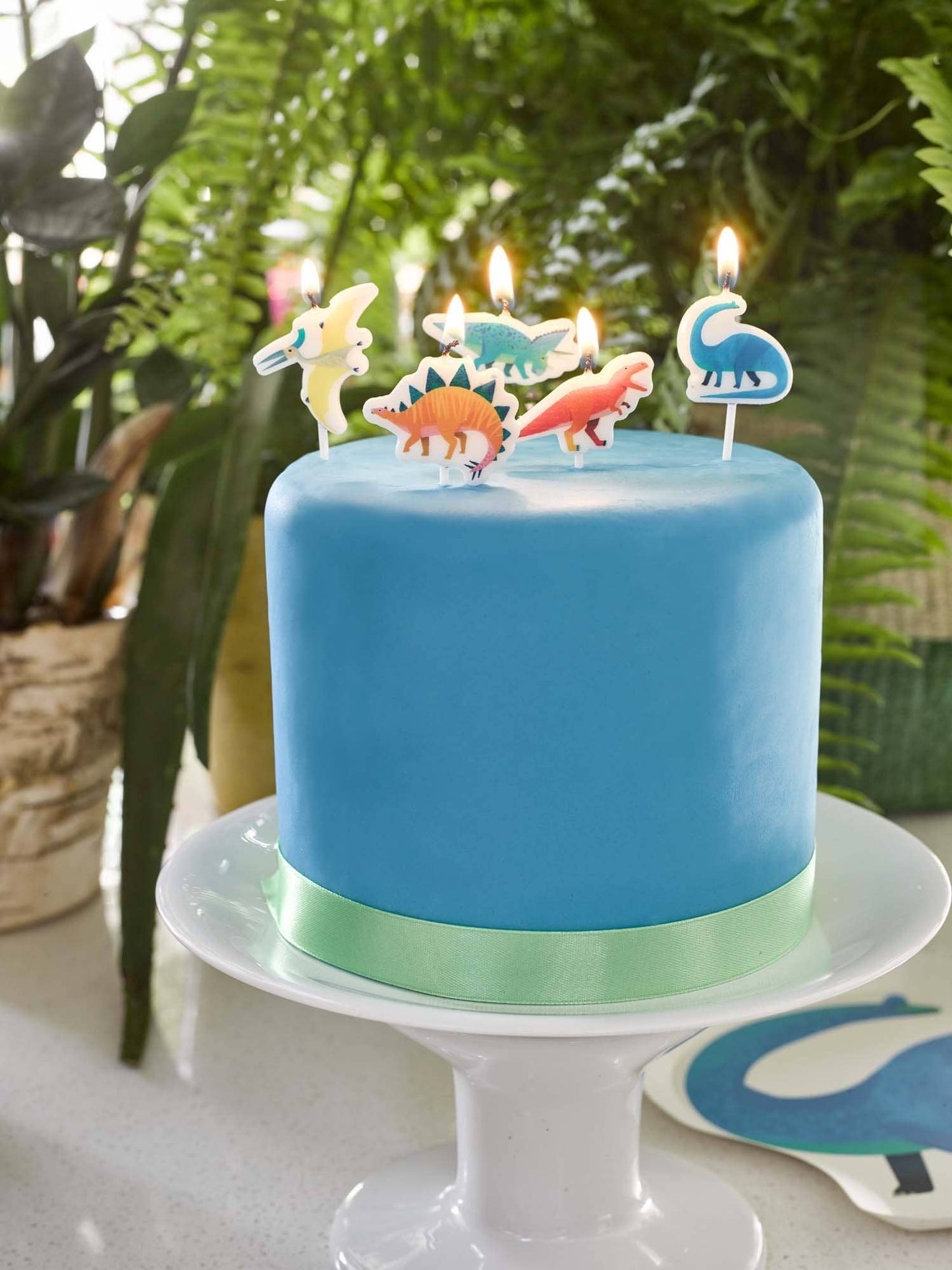 Party Dinosaur Candles - 5 Pack